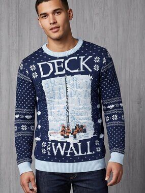 Game of Thrones Cotton Ugly Christmas Sweater Crew Neck Pullover Size Medium